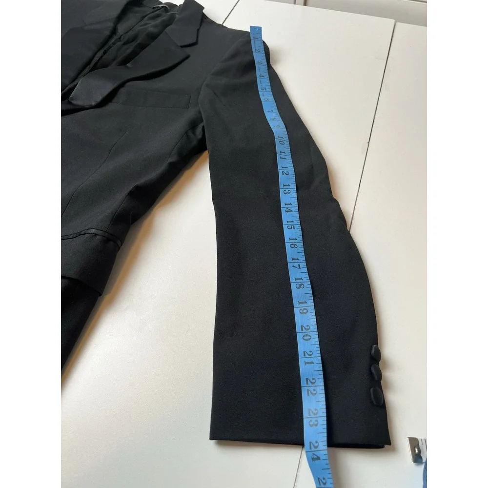 After Six Tuxedo Jacket Mens 40R Black One Button Double Vented